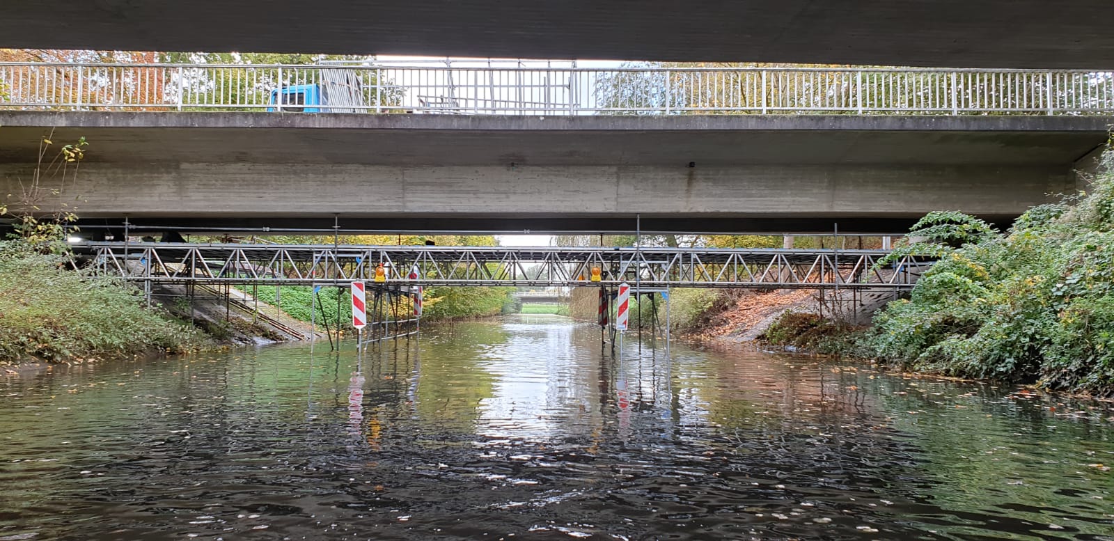Nietiet Gerüstbau – Raumgerüst unter Hasebrücke