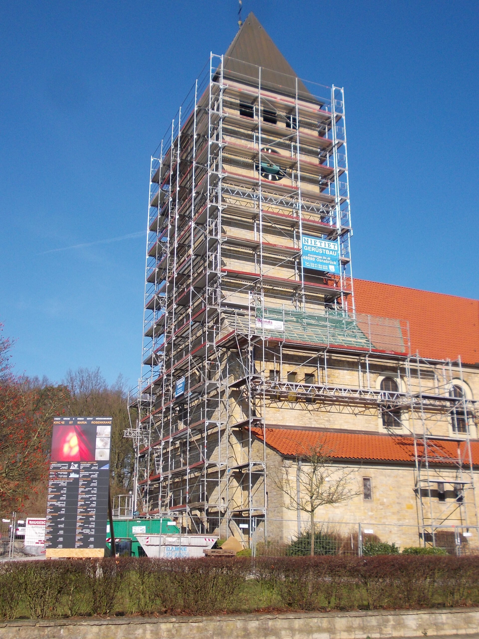 Nietiet Gerüstbau – Rosenkranzkirche Osnabrück